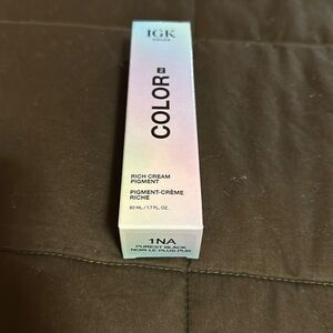 IGK Volcanic 1NA Purest Black Permanent Hair Color Extra Color Tube